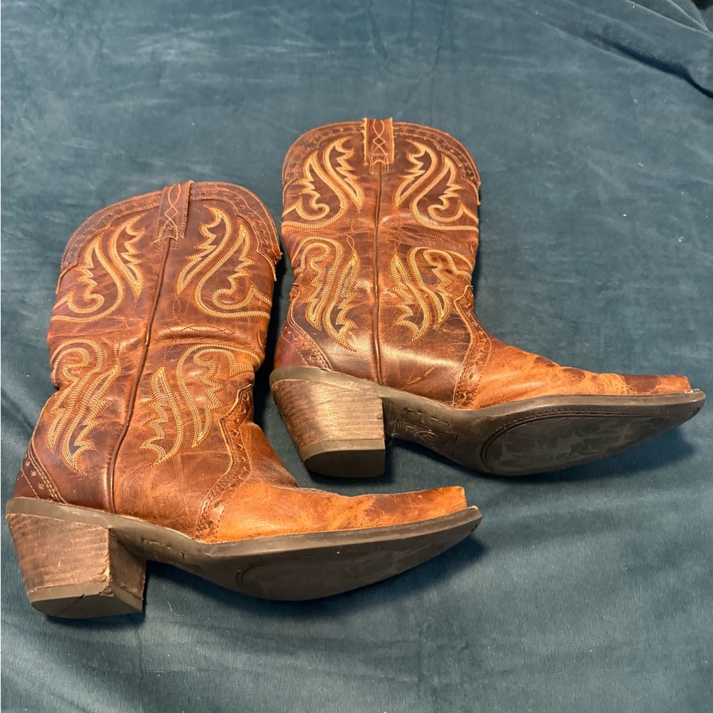 Ariat Tan Western Heeled Boots